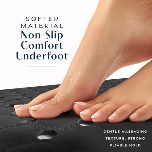 39"x16" Power Grip Non Slip Bathtub Shower Mat