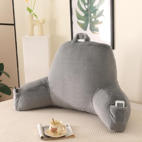 Soft Reading Pillow for Bed with Arms