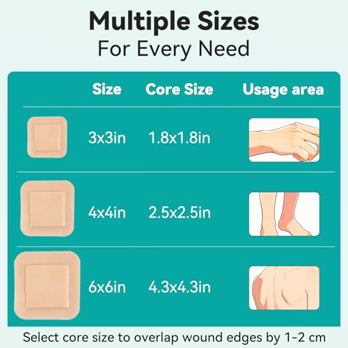 Silicone Foam Dressing 3"x 3" (20 Count)