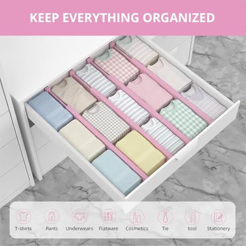 Expandable Bamboo Drawer Dividers Organizers