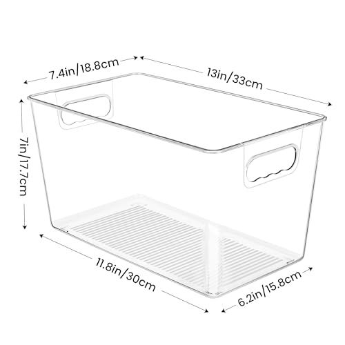 10 Pack Clear Storage Bins (10 Count)