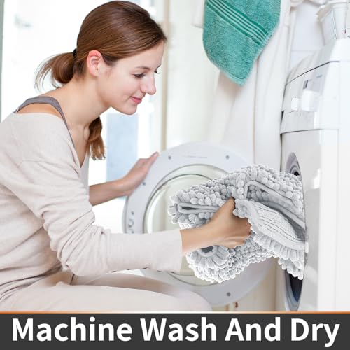 Toilet Rug U Shaped Washable 24x24 Inch