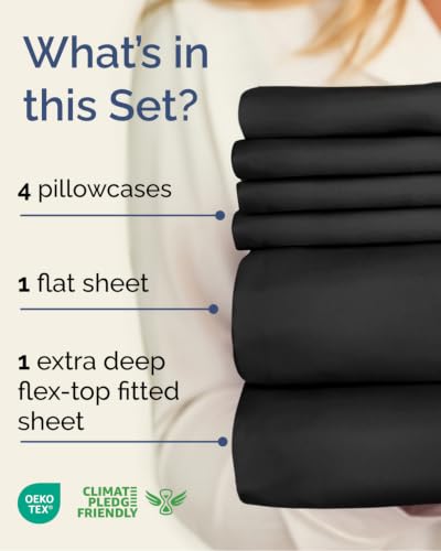 Flex Top Split Head King 6 Piece Sheet Set