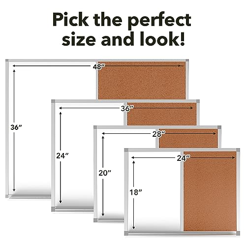 White Board and Cork Board Combo