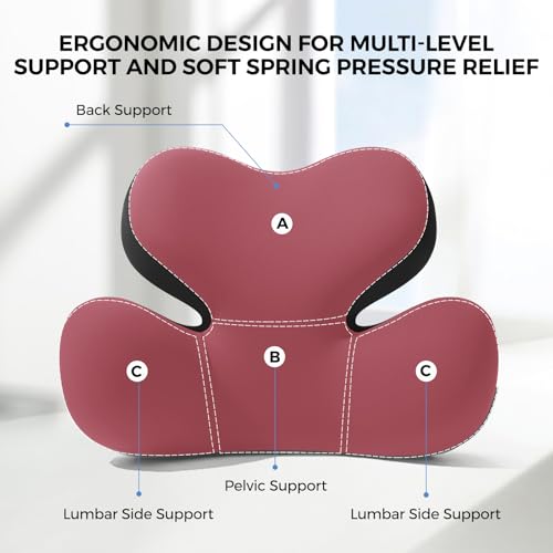 Ergonomic Memory Foam Lumbar Support Pillow for Car