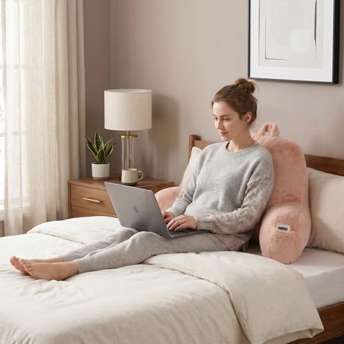 Soft Reading Pillow for Bed with Arms