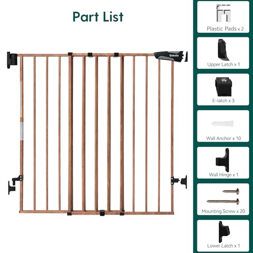 34" Extra Tall No Bottom Bar Baby Gate