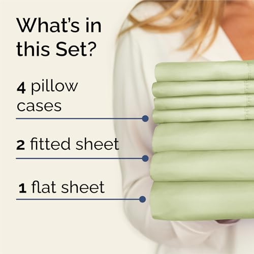 Split King 7 Piece Bed Sheet Set