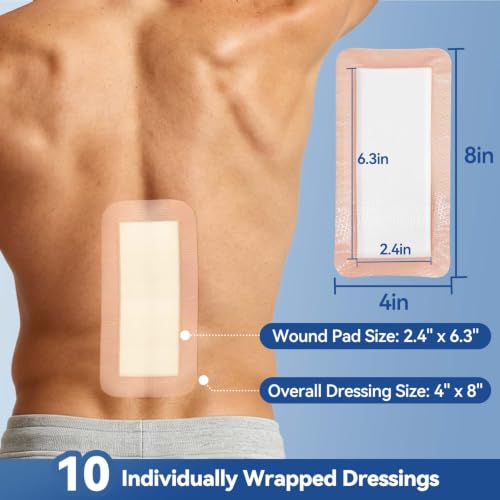 Silicone Ultra Absorbent Dressing Pads (10 Count)