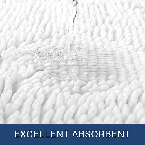 Luxury Bathroom Rug Shaggy Bath Mat 48 x 17 Inch (6.25 Sq Ft)