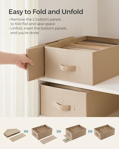 4 Pack Drawer Clothes Organizers (4 Count)