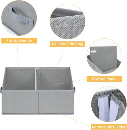 Trapezoid Storage Bins for clothes (6 Count)