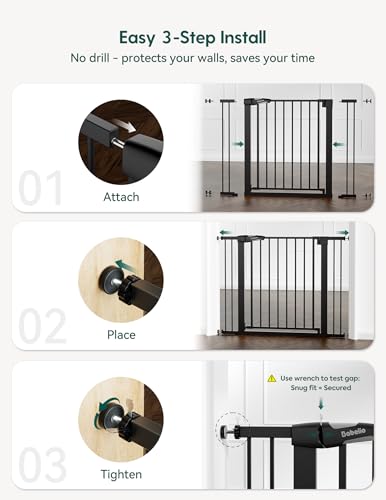 29 48 in Baby Gate for Stairs No Drilling