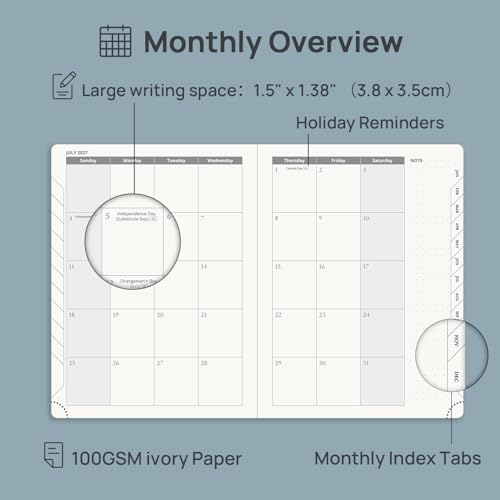 2027 Planner Weekly and Monthly