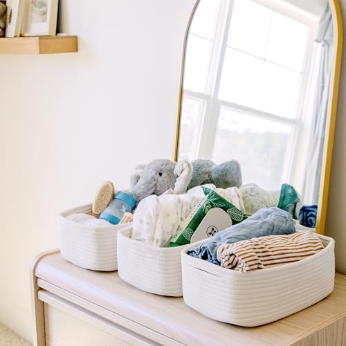 11.8"x8"x4.5” Storage Baskets for Shelves 3 Pack (3 Count)