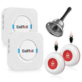 Wireless Caregiver Pager Hand Call Bell for Elderly Alert Buttons (5 Count)