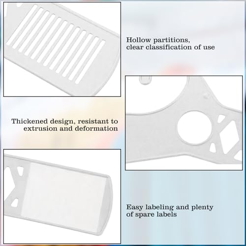 1 Pcs Large Garment Rack Divider and White Blank Cards