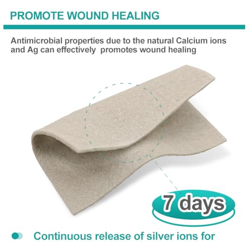 Upgrade Silver Calcium Alginate Wound Dressing (5 Count)