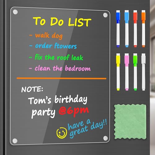 Acrylic Magnetic Whiteboard for Fridge