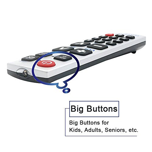 LuckyStar Big Button Universal Remote Control A