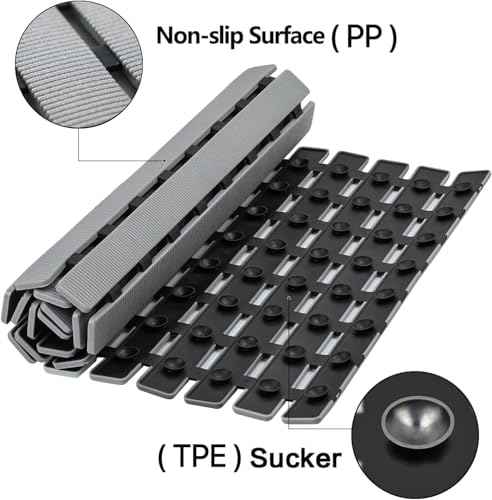 Shower Mat Non Slip Bathtub Mat 27.5 x 15.7 Inch Bath Mat for Tub