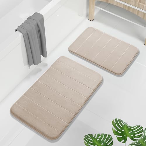 Memory Foam Bathroom Rugs Sets 2 Piece