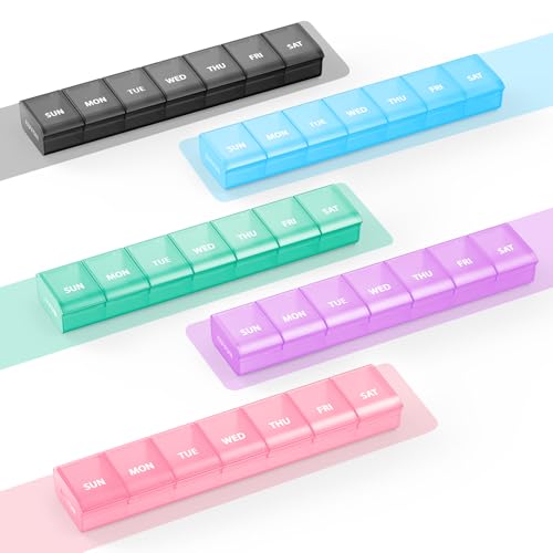 Weekly Pill Organizer with Effortless Opening Design