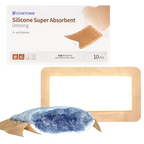 Upgraded Silicone Super Absorbent Dressing (10 Count)