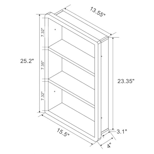 Recessed Medicine Cabinet No Mirror - Bel Marant
