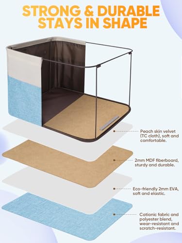 2 Pack Fabric Closet Storage Bins for Shelves (2 Count)