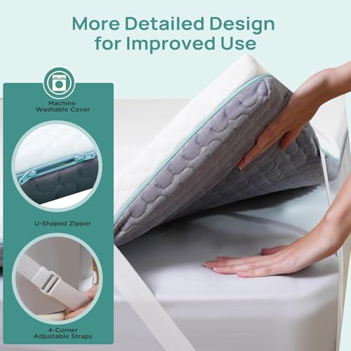 2" Twin XL Memory Foam Mattress Topper