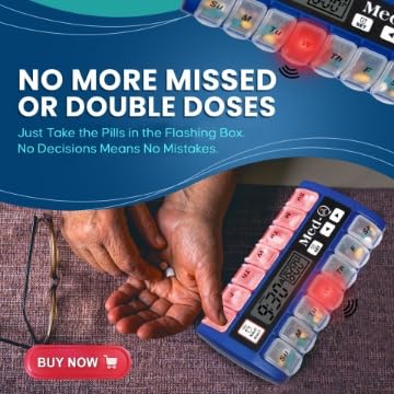 Electronic Pill Dispenser with Alarm for Dementia and Elderly