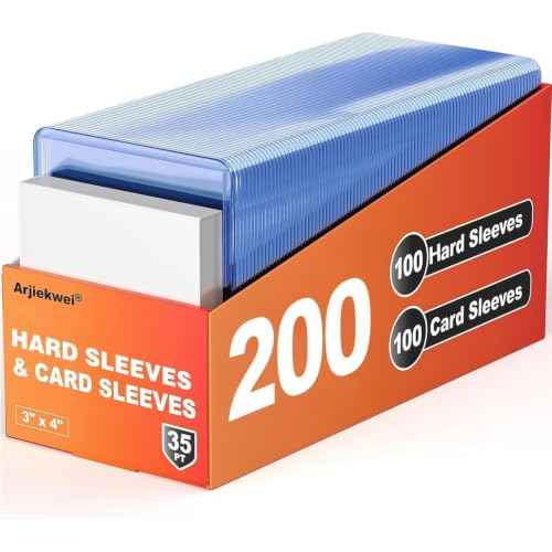 200 Card Sleeves Hard Plastic (200 Count)