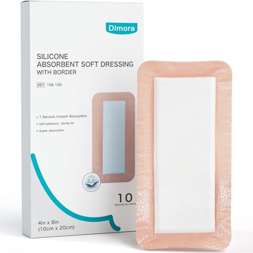 Silicone Ultra Absorbent Dressing Pads (10 Count)