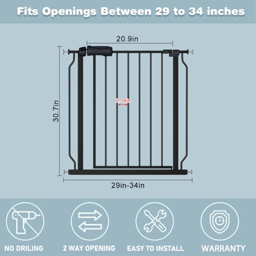 Black Baby Gate 30