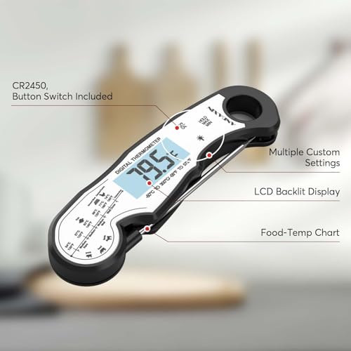 Digital Instant Read Meat Thermometer Digital for Grilling and Cooking