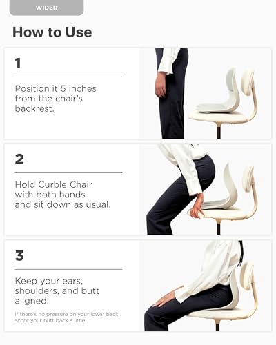 Wider Ergonomic Desk Chair Seat Cushion