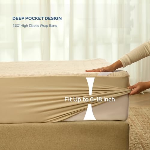 2 Pack Waterproof Mattress Protector California King Size (2 Count)