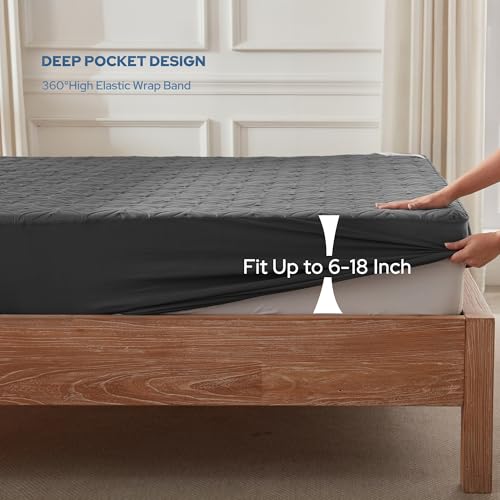 2 Pack Waterproof Mattress Protector California King Size (2 Count)