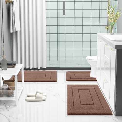 Microfiber Bathroom Rugs 24x16