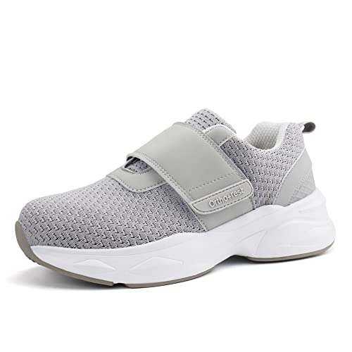 Ortho + Rest Women Diabetic Shoes with Adjustable Closure Orthopedic Walking Shoes for Edema Plantar Fasciitis Bunions Arthritis Swollen Feet