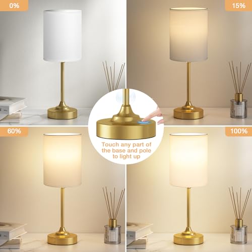 Gold Nightstand Bedroom Lamp