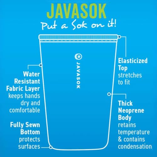 JavaSok Iced Coffee & Cold Soda Insulated Neoprene Cup Sleeve
