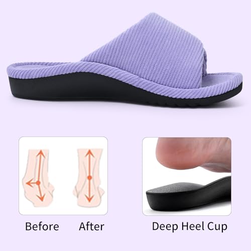 Orthopedic Slippers for Women Arch Support House Shoes