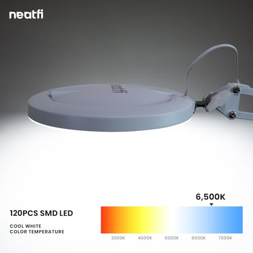 LED Magnifying Lamp with Clamp