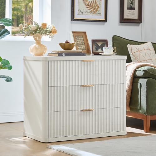 31.5" Wide Fluted Night Stand Set of 2 (2 Count)