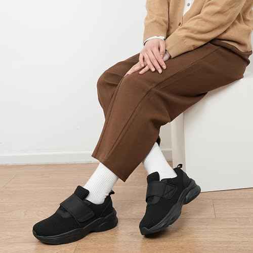 Ortho + Rest Women Diabetic Shoes with Adjustable Closure Orthopedic Walking Shoes for Edema Plantar Fasciitis Bunions Arthritis Swollen Feet