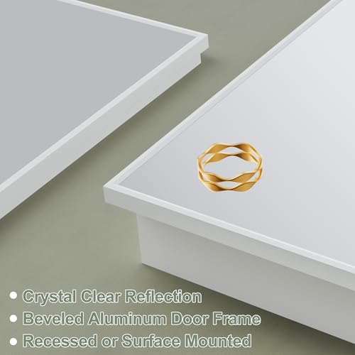 30 x 30 Inch Framed Medicine Cabinet Mirror