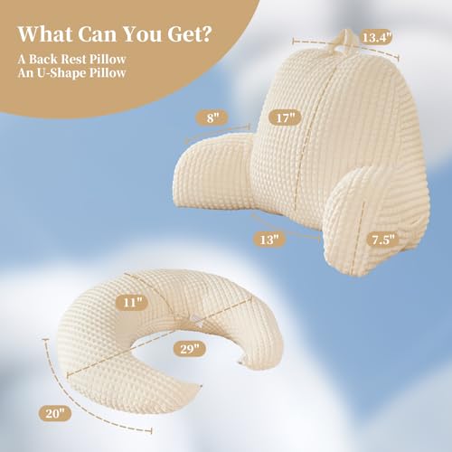 17" Reading Pillow for Bed