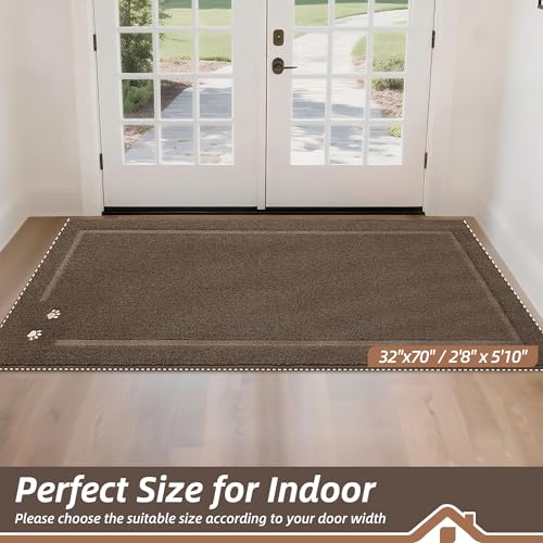 Dog Door Mat for Mud Paws Indoor Entrance (2.6664 Sq Ft)